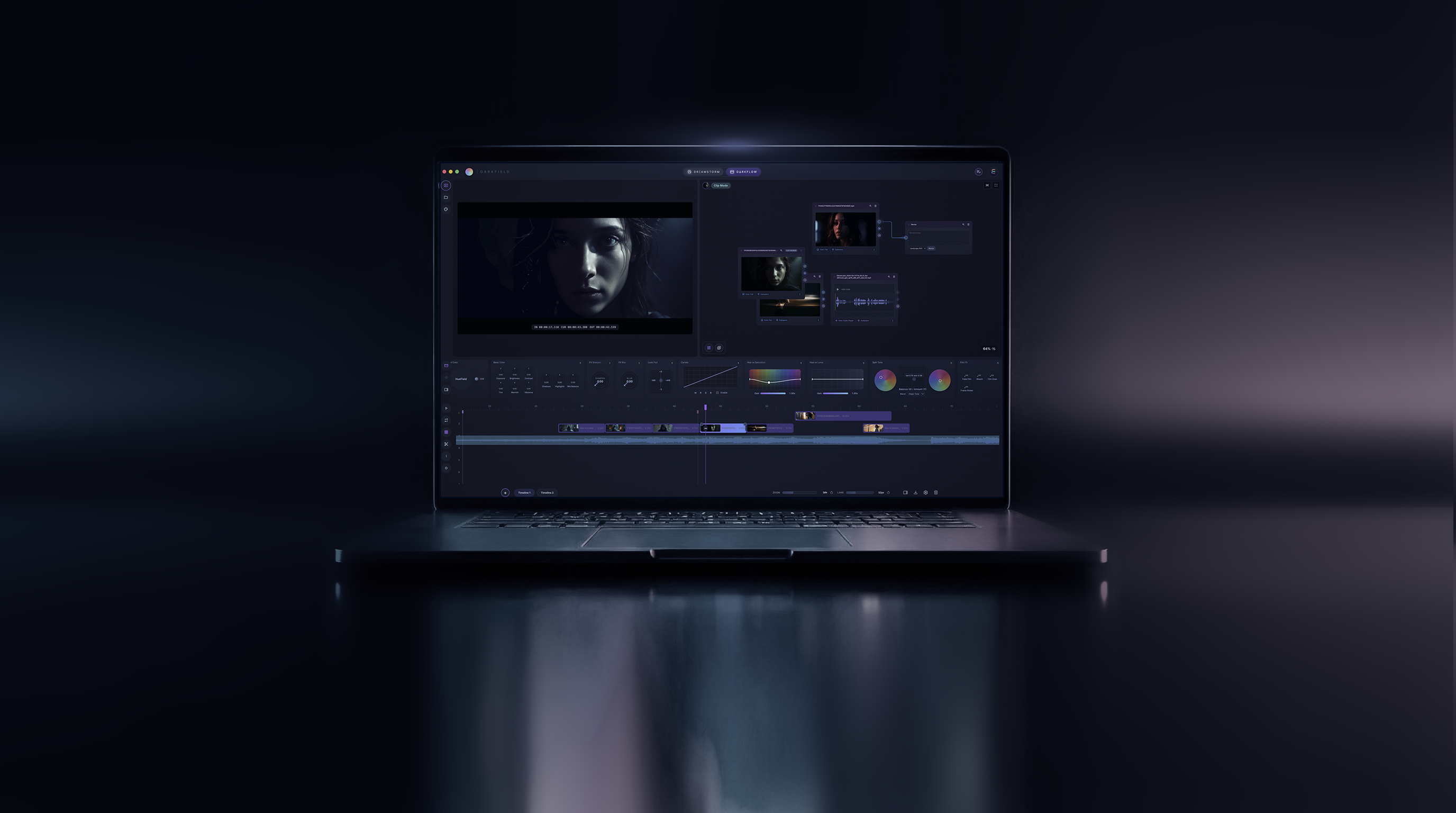 Darkfield interface preview